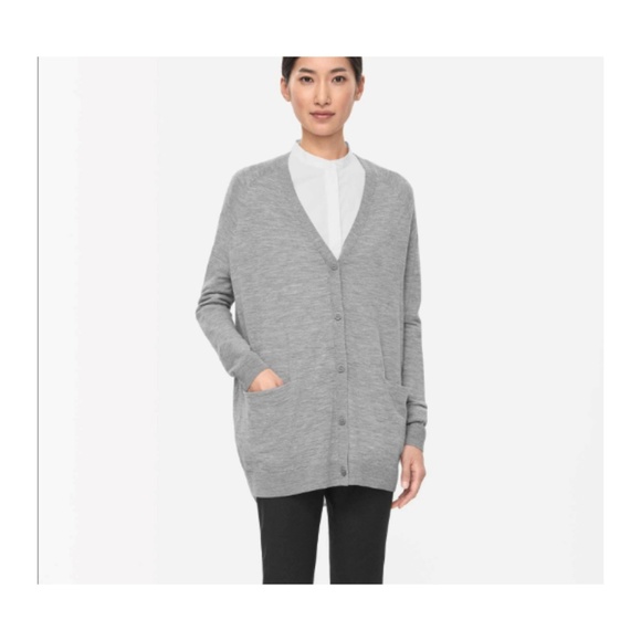 cos grey cardigan